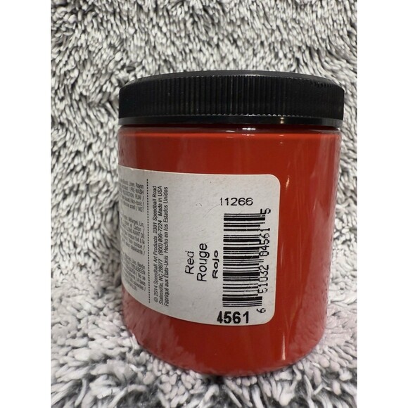 Speedball Fabric Screen Printing Ink 8oz-LOT OF 4 Black White Red Blue SEALED - Picture 6 of 14